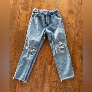 Abercrombie ultra straight 90s high rise